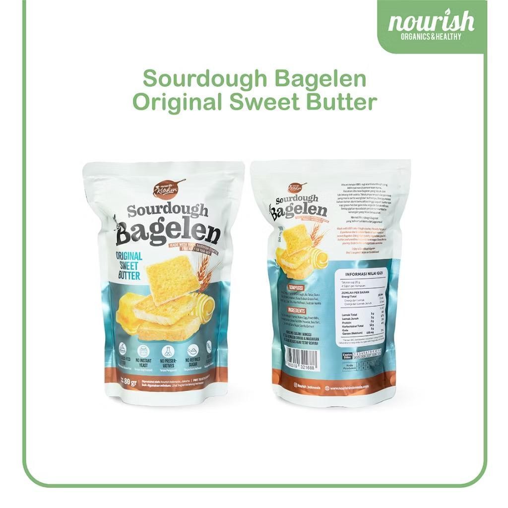 

Nourish Sourdough Bagelen Original Sweet Butter 80gr