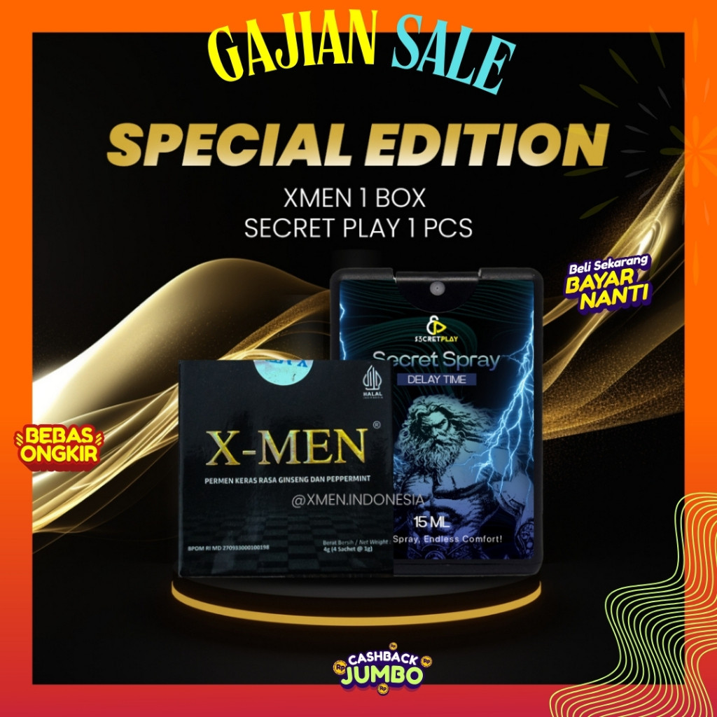 

rindangstore Permen Xmen 1 box(4pcs) Untuk Stamina Pria Perkasa 100% Original [PRIVASI AMAN] happy shopping
