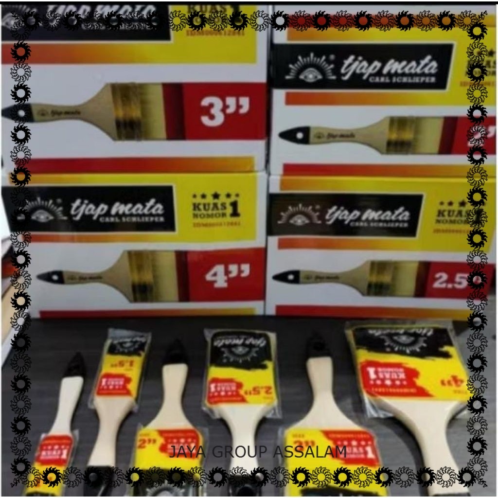 

Kuas Cat Bagus 1"Kuas Cap Tjap Mata