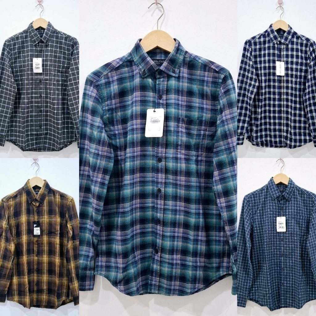 EXECUTIVE KEMEJA PRIA LENGAN PANJANG SLIMFIT SOFT WASH ORIGINAL