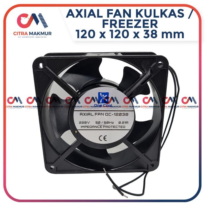GZ12... Axial Fan Kipas Pendingin Kondensor Evaporator Chiller Freezer Kulkas 12 cm tinggi 3.8 cm 22