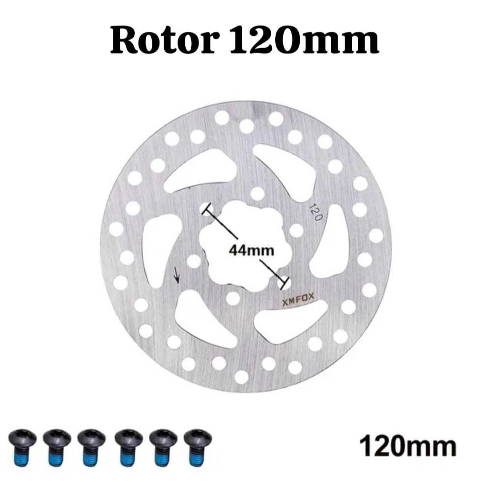Rotor Disk Brake Cakram 4 Inch 120 mm 4" 120mm Include Baut 6 Sixbolt Steel BMX MTB Fixie Sepeda