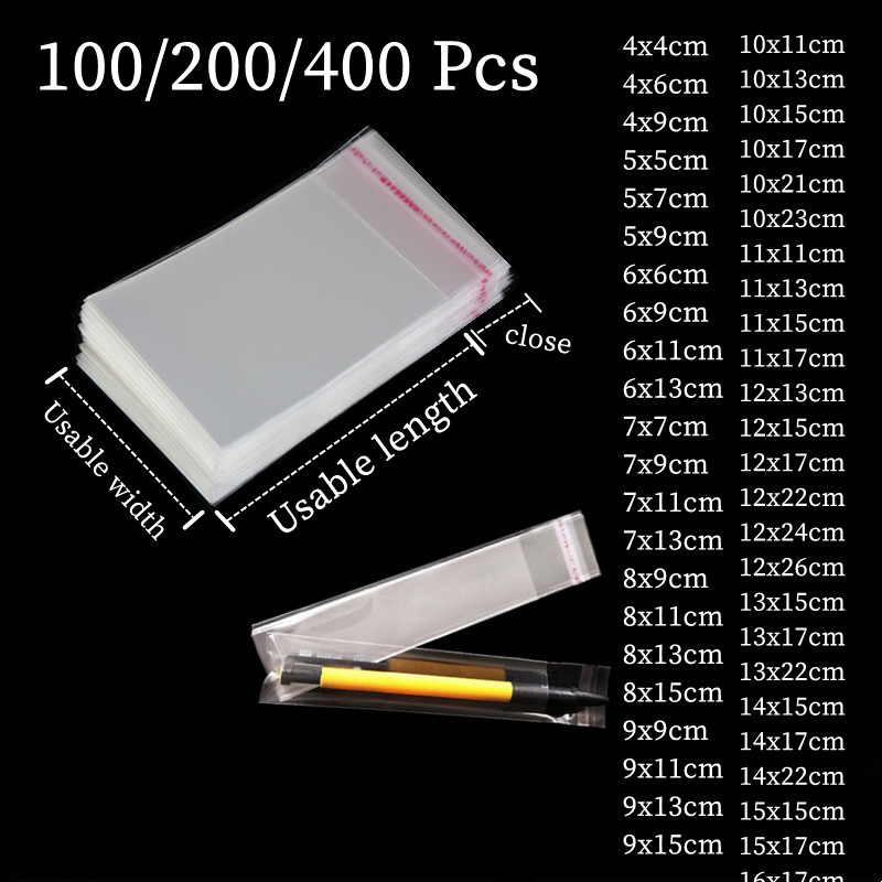 

OPP self sealing transparent plastic bag, cellophane, self-adhesive packaging, jewelry, candy, cookies, gift packaging bag