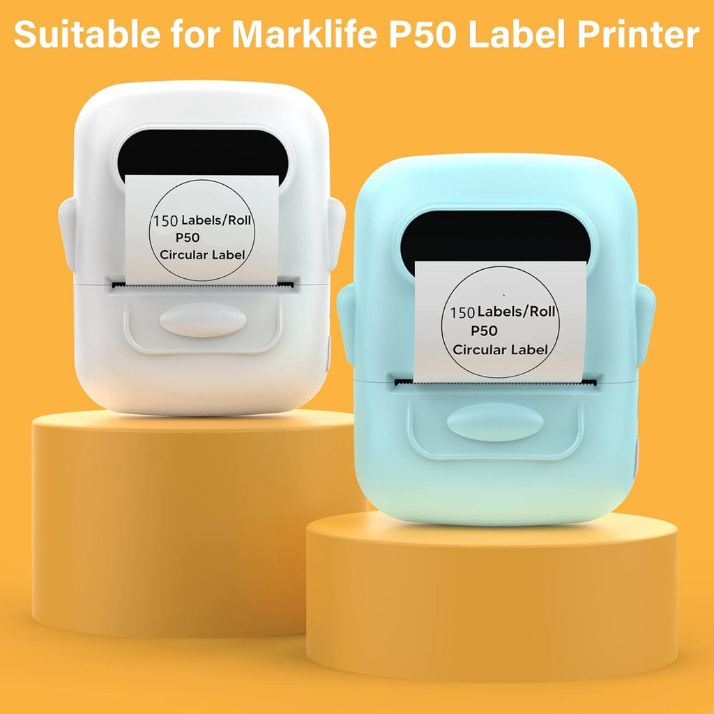 

Marklife Portable Adhesive Labeller Printer Compatible B21 B1 P50 Bluetooth Inkless Printer Machine For Office Kitchen School