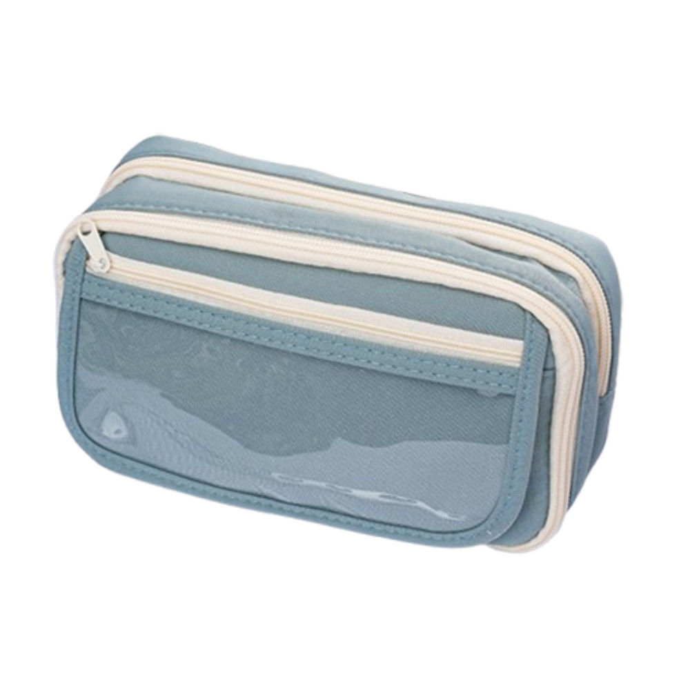 

Large Capacity Panda Pencil Cases With Front Pocket Portable Cartoon Pencil Case Creative 9 Grid Stationery Storage Bag Students