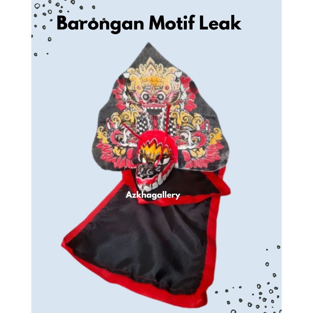 

Barongan Anak Kecil Spons Ukuran Tanggung Motif Bali Warna Merah Kuning FREE kemul Panjang #n6