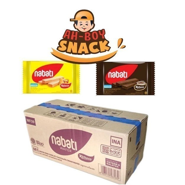 

[1 DUS] NABATI ECER 2000 -VARIAN KEJU DAN COKELAT ISI 80 PCS keju atau 60 pcs coklat
