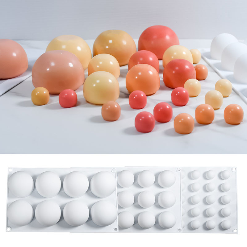 

8/15/35 Grids Round Ball Epoxy Resin Mold DIY Round Candle Making Silicone Mold Reusable Ice Making Mould Home Kitchen Tools