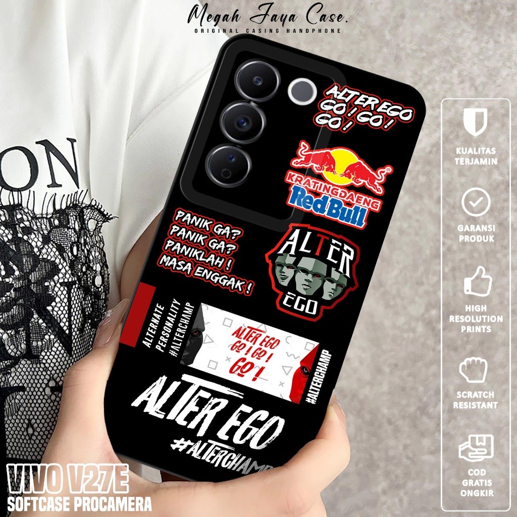 Case VIVO V27E - Softcase Hp VIVO V27E Motif ESPRT - Casing Hp VIVO V27E - Softcase Pro Camera - Sil