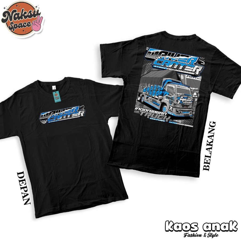 KAOS ANAK TRUK DRIVER CANTER BAJU TRUK CANTER MANIA BAJU TRUK OLENG ANAK