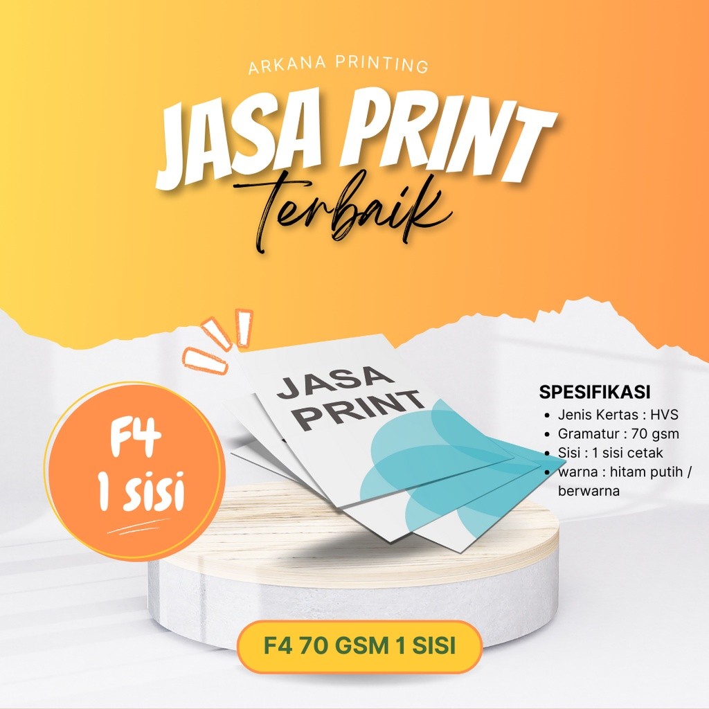 

Print HVS F4 80 gsm 1 & 2 sisi