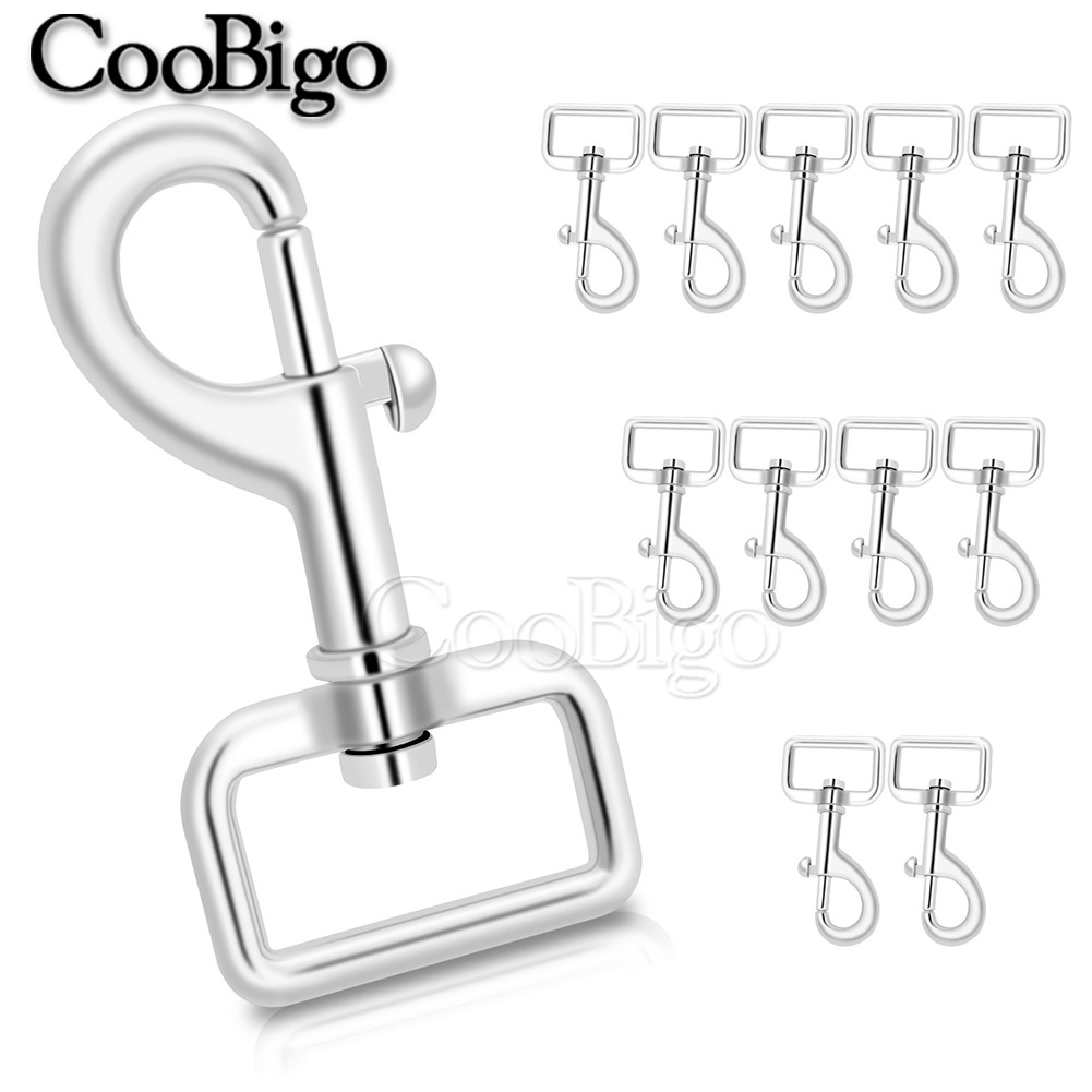

5pcs Metal Lobster Clasp Carabiner Snap Hook Dog Collar Chain Buckle for DIY Keychain Clip Bag Strap Keyring Lanyard Accessories