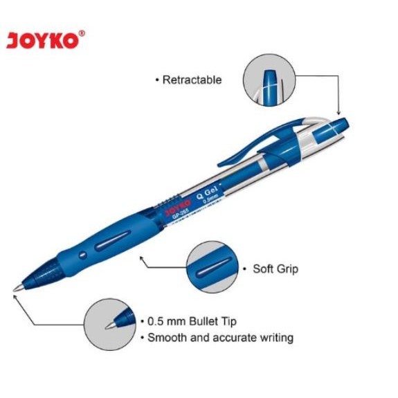 

PULPEN GEL JOYKO Q Gel GP-265 / PULPEN JOYKO 0.5 mm [12 pcs]