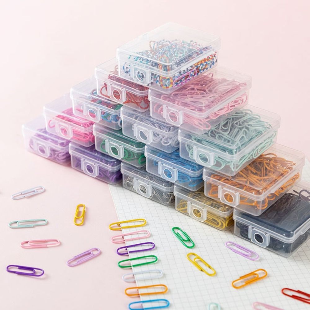 

50PCS File Holder Creative Metal Paper Clips Colored Binding Bookmark Clip Alloy Binder Clamps Office