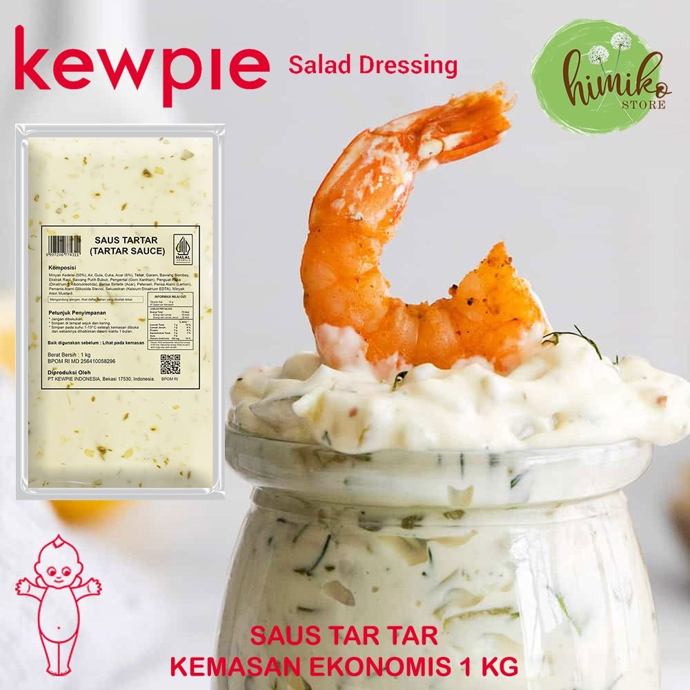 

Kewpie Saus Tar Tar Kemasan Resto 1 Kg Cocolan Dan Isian Burger Sandwich