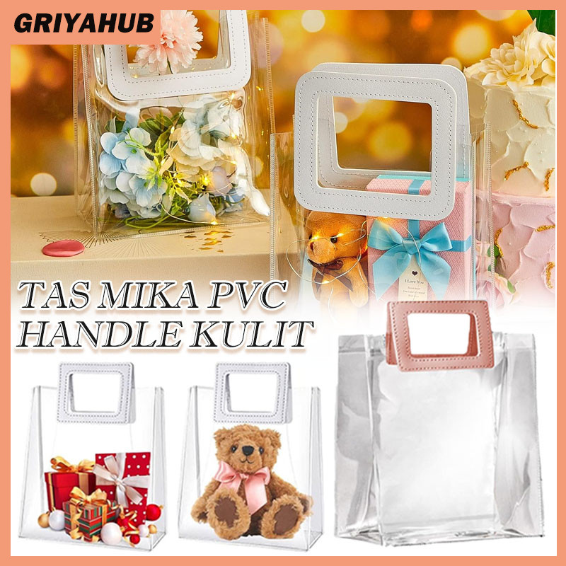 

Gift Bag/Kantong Souvenir Ulang Tahun Transparant Bening//Tas Plastik Polos Transparan Doff