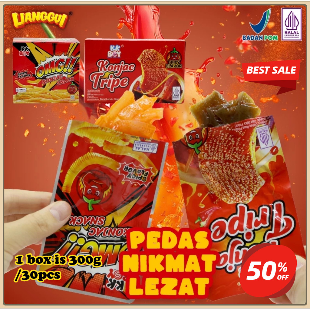

[Jaminan kualitas] LIANGGUI HALAL 30x10g Lianggui Spicy Strips Cemilan Pedas HALAL Viral Cemilan Kantor & Arisan Spicy Strips Cemilan Pedas Dan Manis