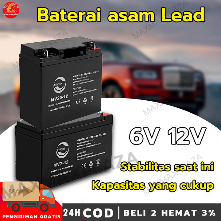 DROG.SHOP 12v 30ah Aki Kering UPS VRLA MAXSTROM 12v20ah 12v7ah/8ah/ 30ah/ 50ah Aki Kursi Roda  Elekt