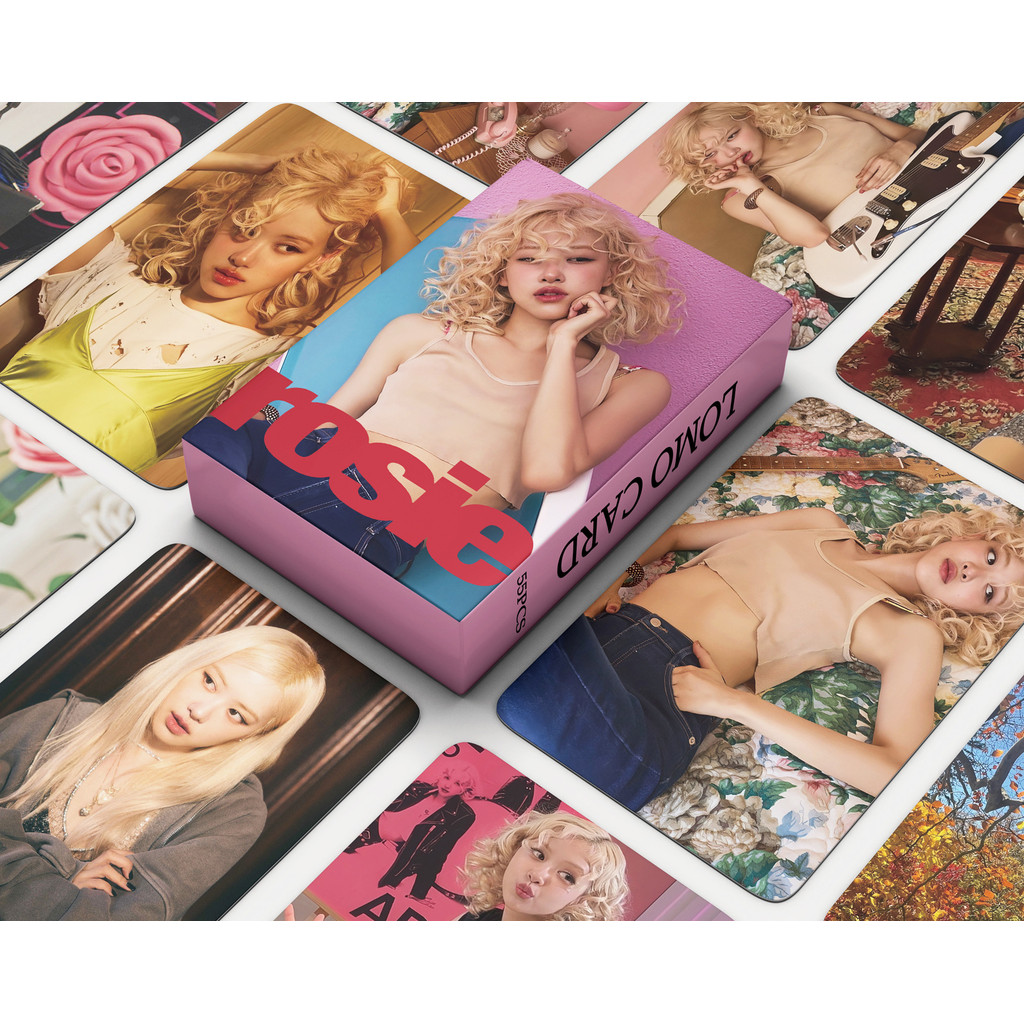 

55Pcs/Set Kpop ROSÉ New Album Stoxic Till The End Lomo Card Postcard Photo Print Cards Picture For Fans Collectible Cards