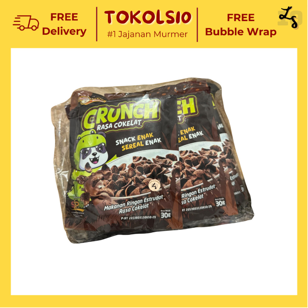 

Gogo Rabbit Crunch Rasa Cokelat Snack Sereal 1 Pack isi 5 pcs x 30gr