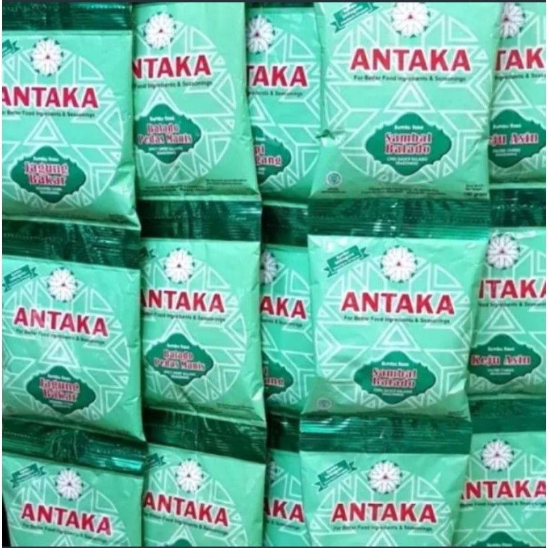 

Antaka Bumbu Tabur Bubuk 1 Renceng ( 100gr x 10pcc) terlaris