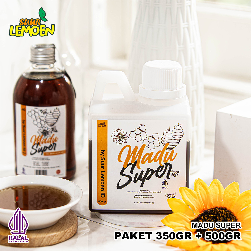 

Madu Super Murni Asli Premium 500gr – Madu Hutan, Halal, PIRT Resmi herbal4