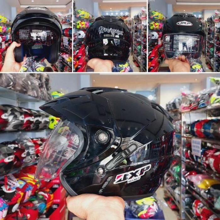 HELM BXP NAVIGATOR 2VISOR SOLID - black, All Size
