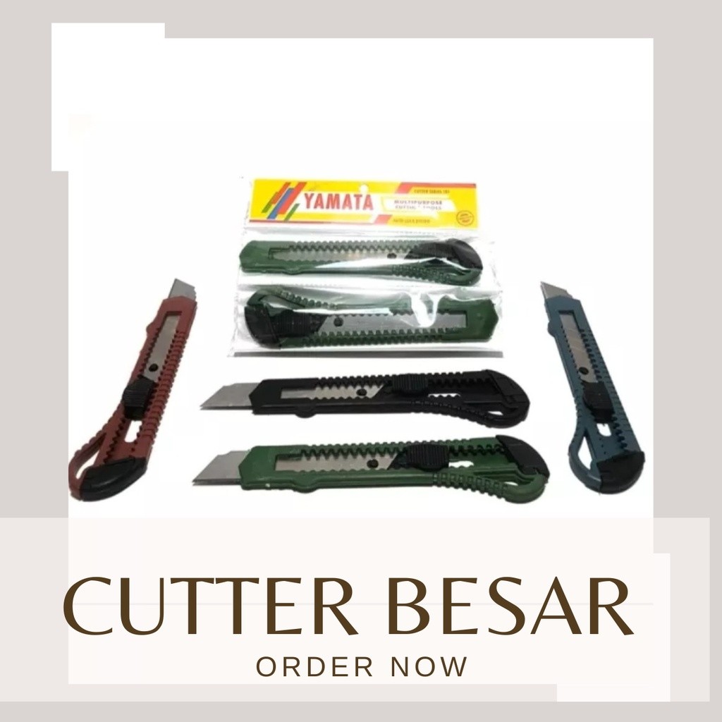 

Cutter Besar 12 Pcs Berkualitas Kuat & Awet - Pisau Cutter