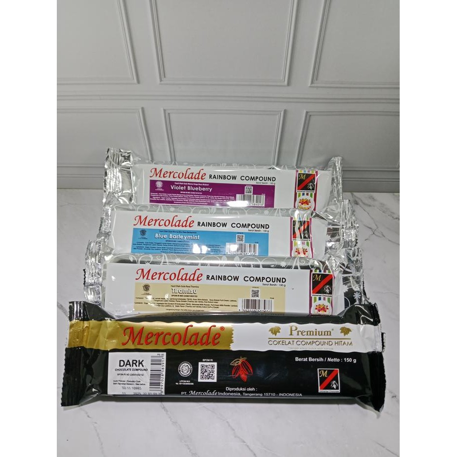 

Promo Mercolade Chocolate Compound Rainbow 150gr / Coklat Batang Warna - VioletBlueberry