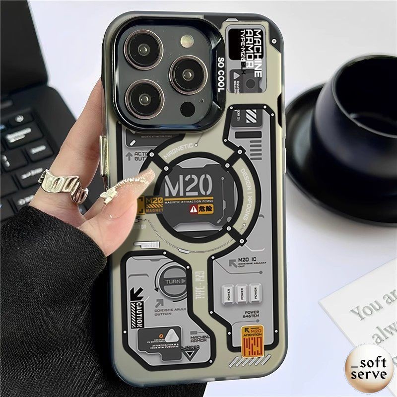 Casing ponsel Dekonstruksi Mesin Mekanis cocok untuk Oppo A58 4G A74/A95 A77S/A57 4G A78 4G A78/A58 
