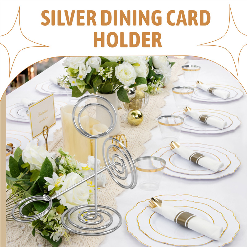 

20Pcs - 3.35 Inch Place Card Holder Table Number Stands For Wedding Party Graduation Reception D