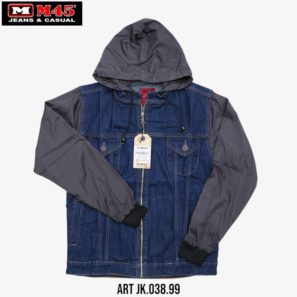 jaket jeans denim pria - JK.038.99 M45 Jeans & Casual Original