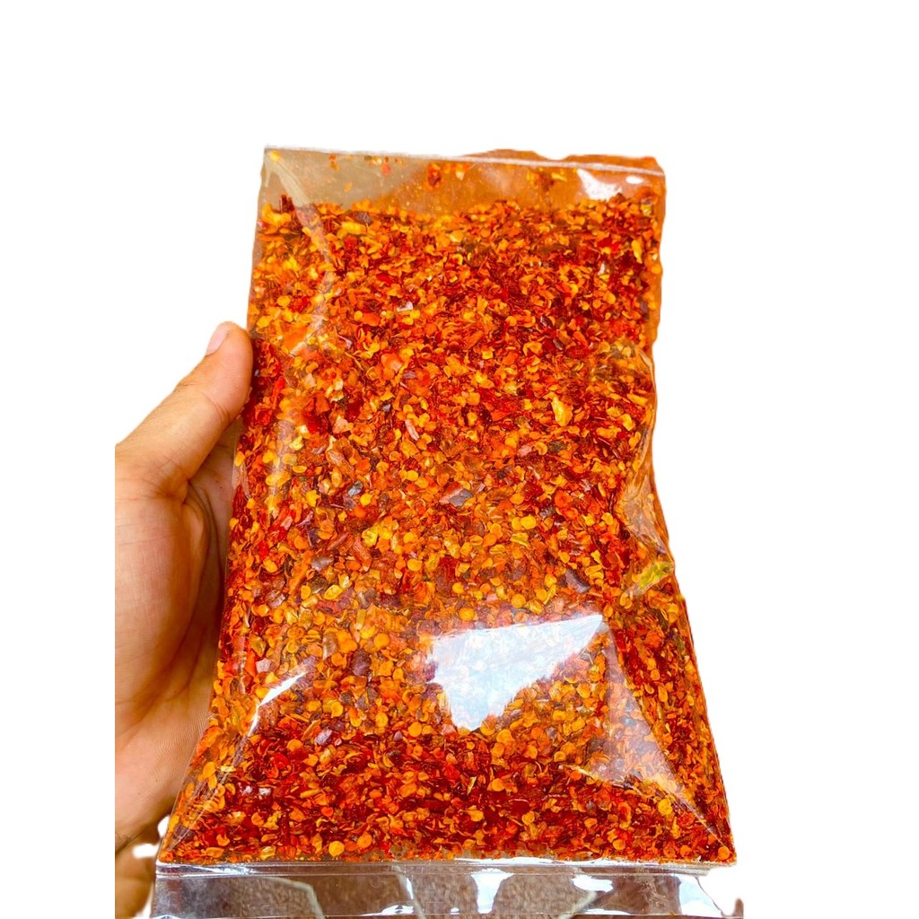 

Cabe Kasar Bubuk 50gram 100gram 200gram Cabe Flake Kering Kasar Biji Cabe Giling Minyak Pedas IMH