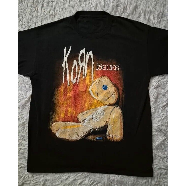 

HOT! Korn Issues Album T-Shirt , Unisex Cotton Black T-shirt, Size S-5XL Funny Man T-Shirts Funny Men's T-Shirt Men's
