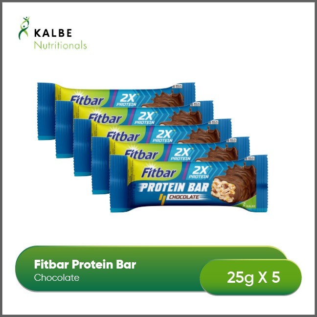 

Fitbar Protein Chocolate 25gr - Isi 5pcs