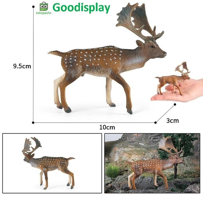 《Trend Toy's 》 aneka mainan pajangan miniatur hewan animal figure domba rusa antelope - Fallow Deer