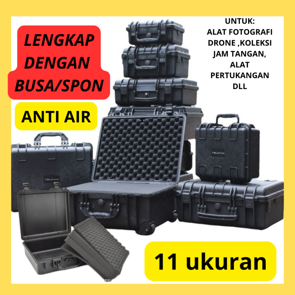 Taffguard DIY Tool Box + Busa Case Waterproof Hard Kotak Custom Penyimpanan Alat Perkakas Power Tool