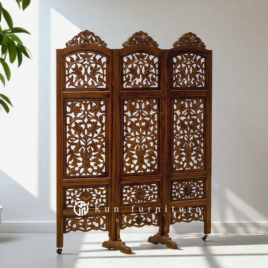 Penyekat Ruangan Ukiran Jepara – Pembatas Ruangan Sketsel Lipat