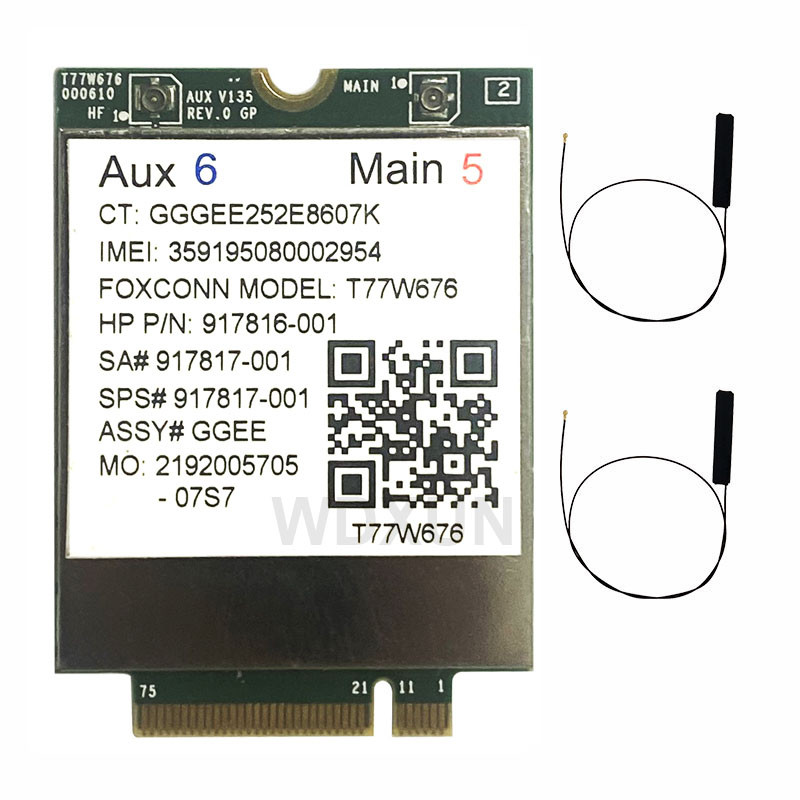T77W676 917817-100 LT4220 X12 LTE 4G WWAN M.2 450Mbps LTE Modem For HP Elite X21013 G3 EliteBook X36