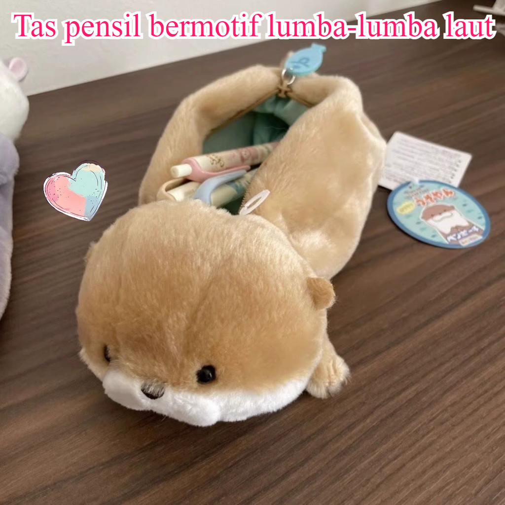 

[READY✅] pencil case / Tempat Pensil Multifungsi / pencil case Berang-berang laut / Male and female student stationery / estudee pensil case / small shark doll / cartoon large capacity storage bag / animal pensil case