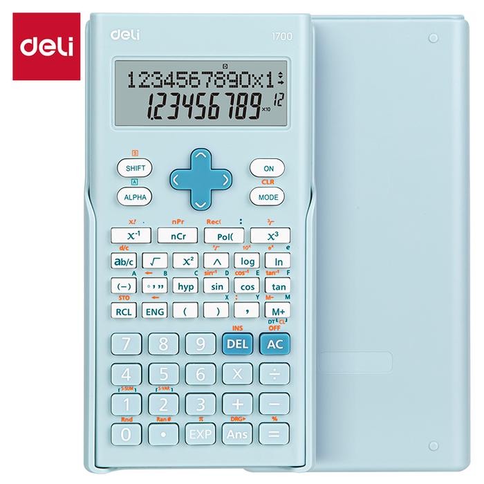 

⪩ PROMO⪨Limited Stok [kuyamol] Deli Kalkulator Ilmiah E1700 dengan Tampilan Ganda dan Tombol Silikon Responsif - Alat Calculator - Biru