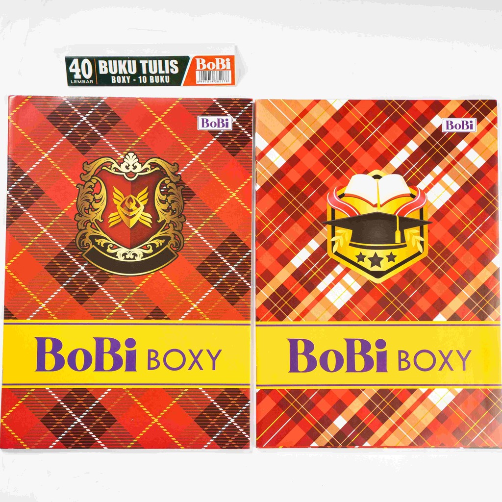 

Buku Tulis Bobi isi 40Lbr Boxy Motif Tartan @10 Pcs