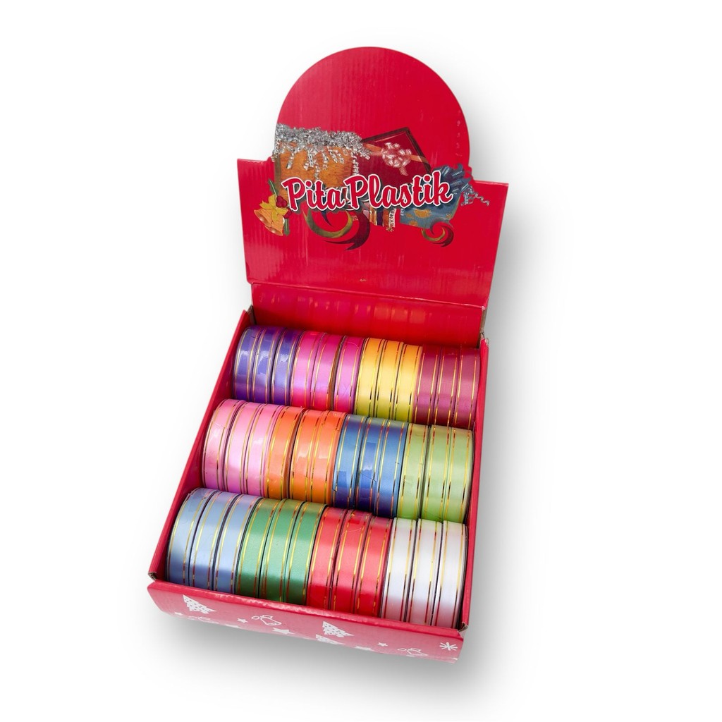 

PITA JEPANG UKURAN 2 CM / PITA JEPANG LIST EMAS / PITA KADO LIST EMAS