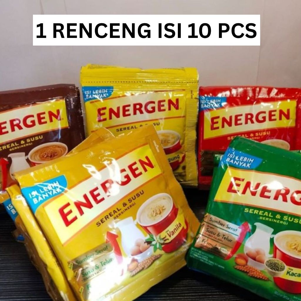 

[RX] 1 Renceng Isi 10 Pcs Energen Sereal Susu Jahe 30 Gram Mengenyangkan