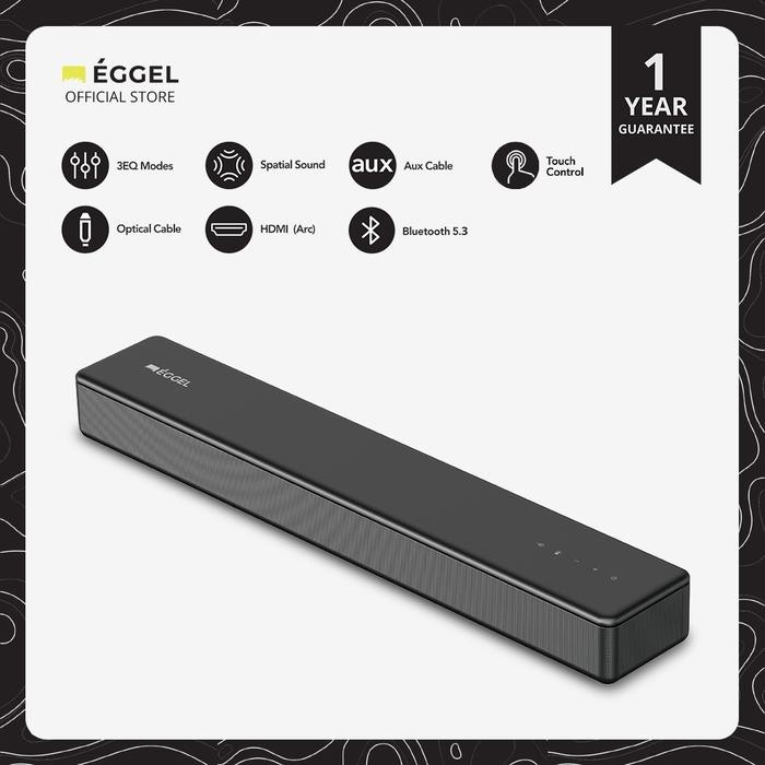 Eggel Stage SoundBar Sound Bar with Built-In Woofer