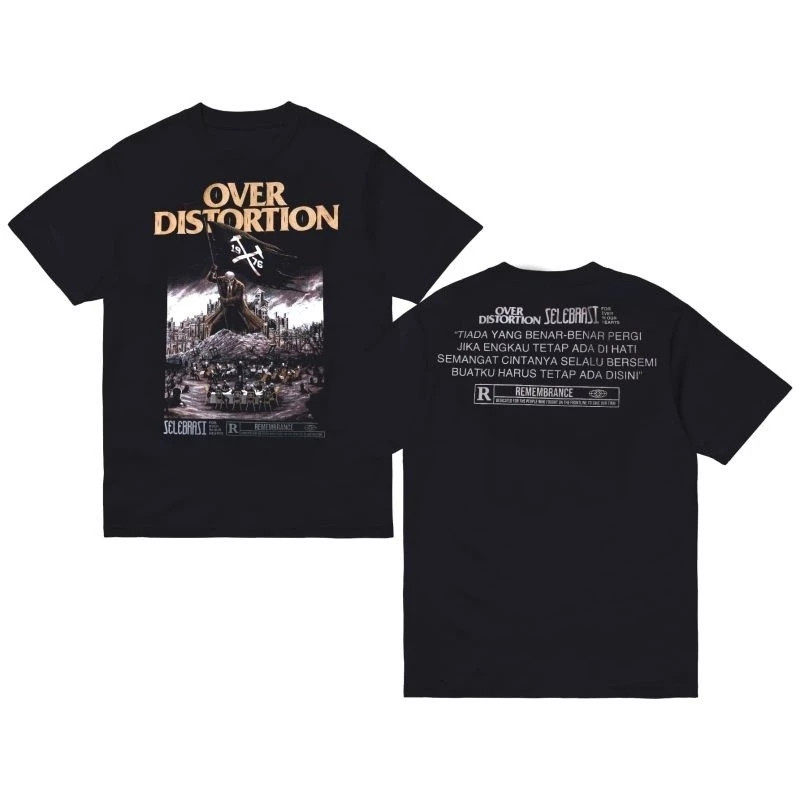 Kaos Over Distortion Selebrasi T-shirt Boxy Oversize Merchandise OD (Part 2) COD