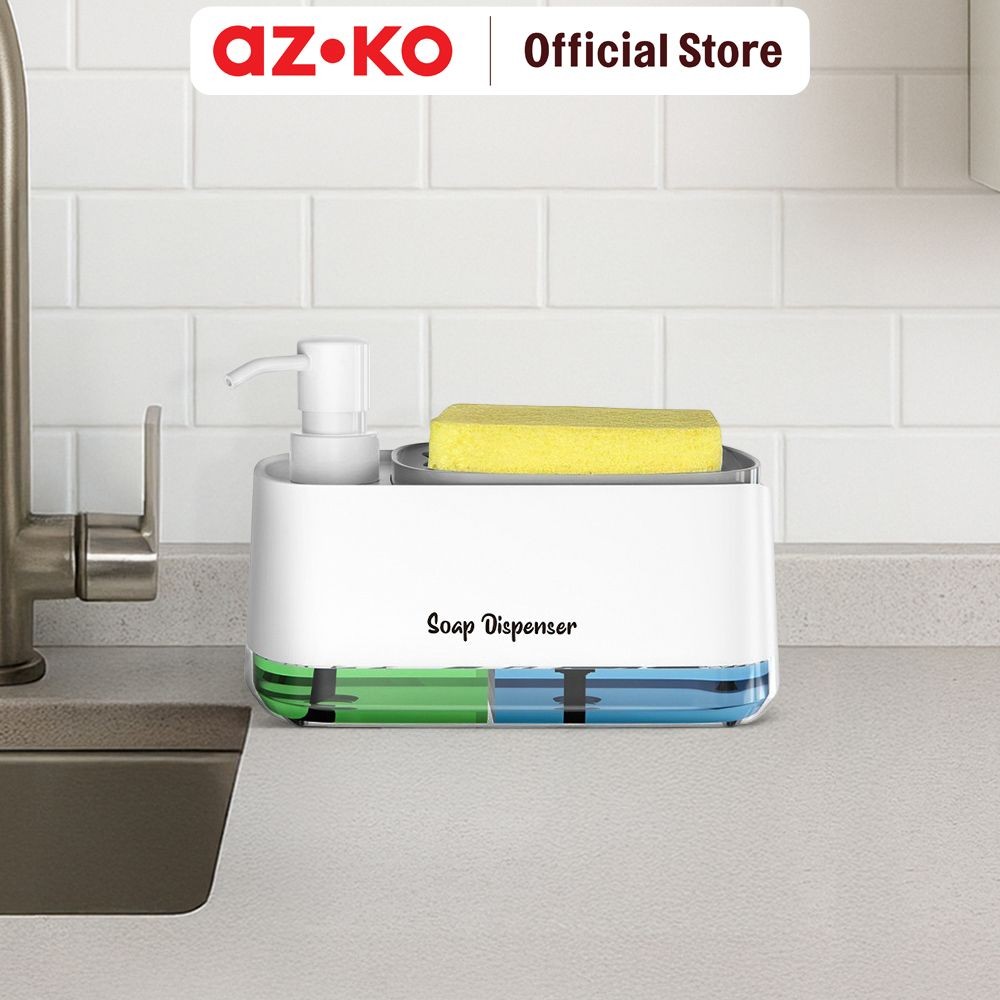 AZKO Stora Dispenser Sabun Cair & Cuci Piring Liquid Soap Container Tabung Tempat Sabun Serbaguna Ak