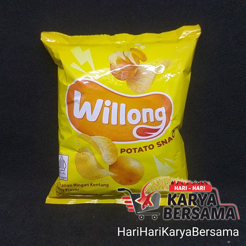 

MAKANAN RINGAN SNACK WILLONG POTATO SALTY FLAVOR 22GR