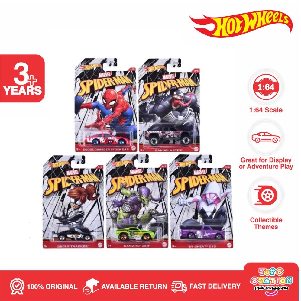 Hot Wheels Marvel Spiderman Character Cars