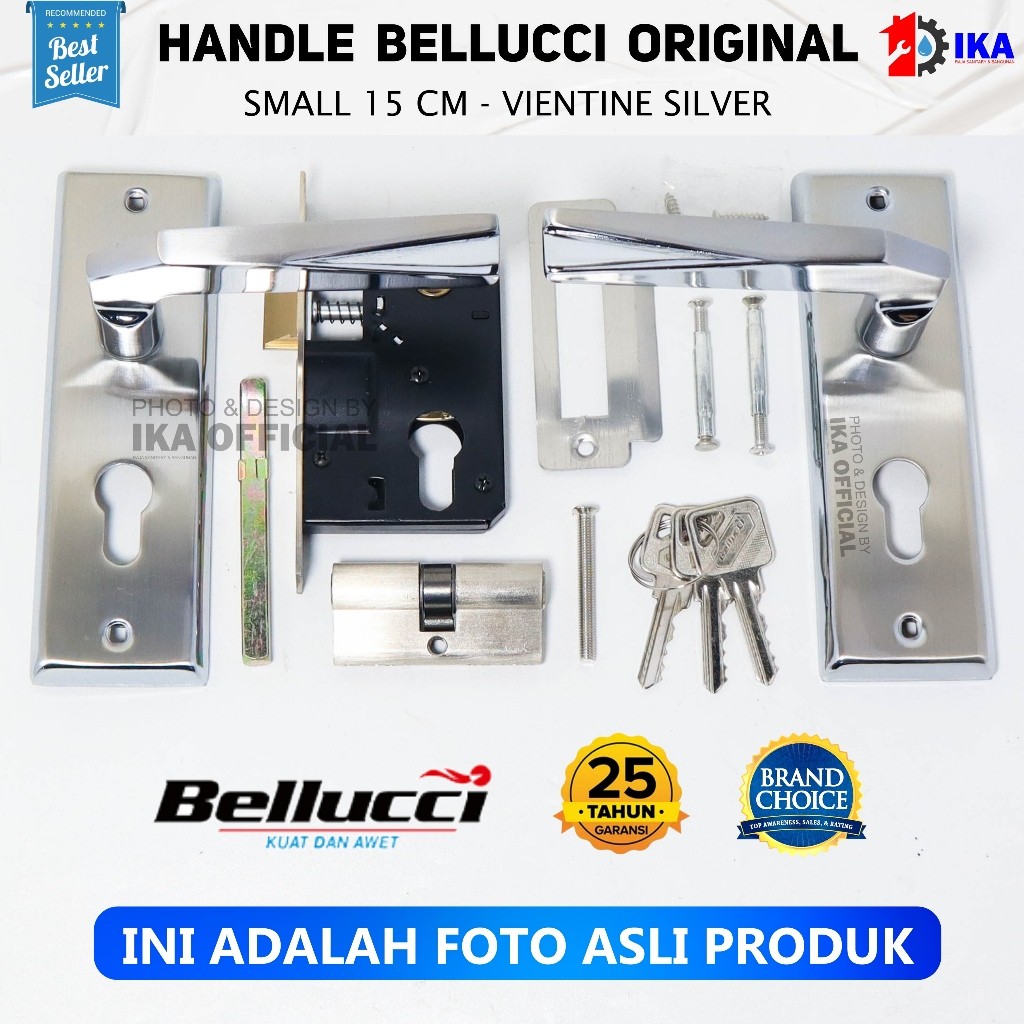 SAB Kunci Pintu kecil Silinder Bellucci Vientine l Gagang Rumah l Handle Full Set I Kunci pintu kama
